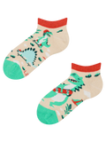 Веселі дитячі короткі шкарпетки Дино-скейтпарк