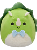 Squishmallows Трістан, зелений трицератопс із пухнастим животом, 20 см