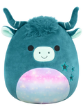 Squishmallows Кларк, зелена хайлендська корова, 13 см