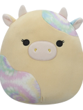 Squishmallows Ріна, жовта корівка з різнокольоровими плямами, 20 см